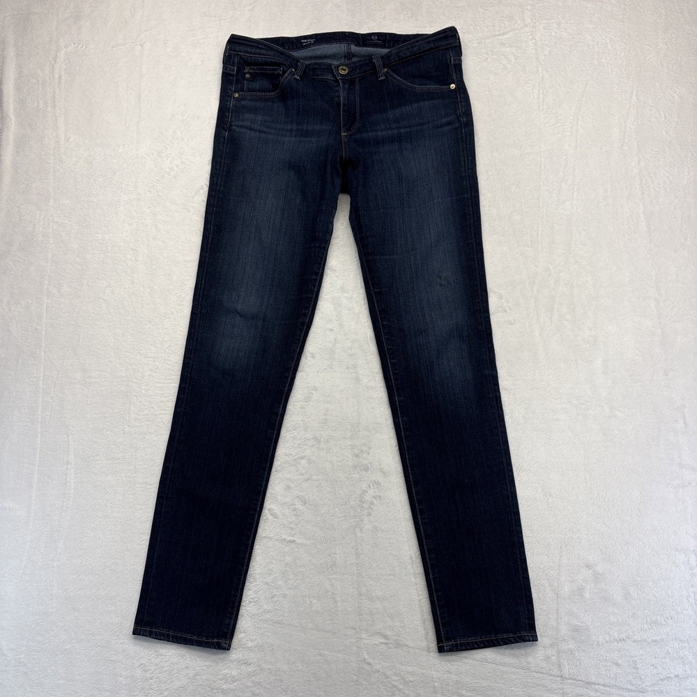Adriano Goldschmied Jeans Womens 29R the Stilt Cigarette Leg Stretch Dark Wash